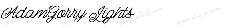 AdamGorry Lights字体转换